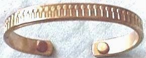 Magnetic Copper Bracelet, Front View