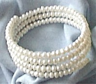 Spiral Pearl Bracelet