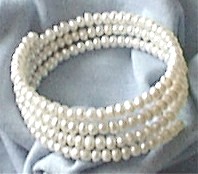 Spiral Pearl Bracelet